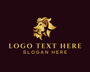 Jewelry - Gold Luxury Lion logo design