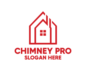 Chimney - Chimney House Roof logo design