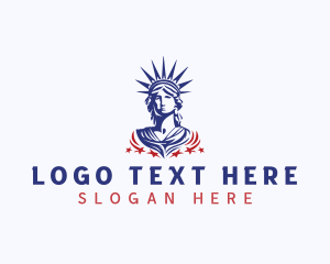 New York - Lady Liberty USA logo design