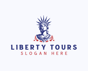 Statue Of Liberty - Lady Liberty USA logo design