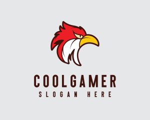 Red Falcon - Falcon Bird Gamer logo design