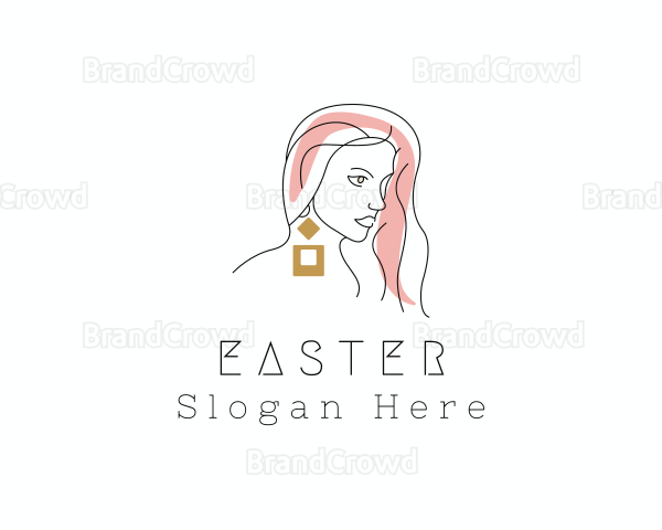 Beauty Woman Earring Logo