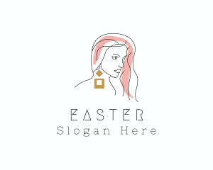 Beauty Woman Earring Logo