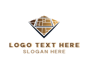 Tile Flooring Pattern Logo