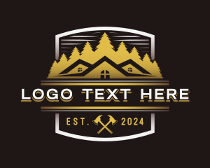 Tradesman - Forest Cabin Repair logo design
