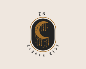 Boho - Mystical Bohemian Moon logo design