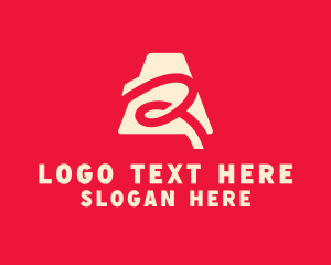 Negative Space - Creative Spring Letter A logo design