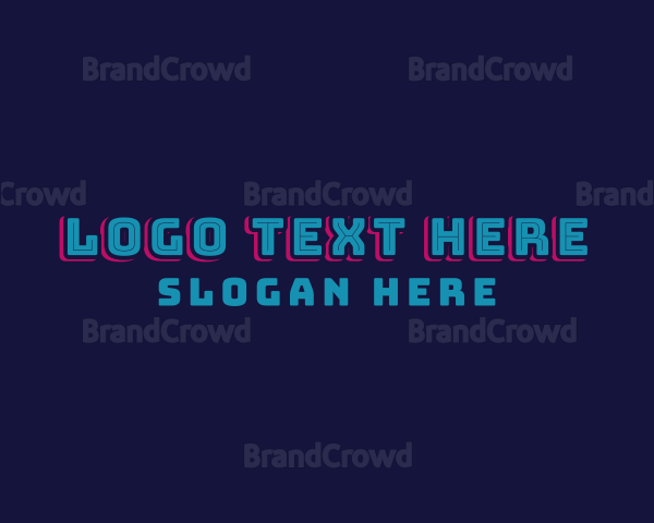 Futuristic Neon Firm Logo