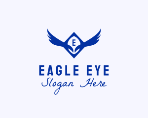 Wings Eagle Aviation Company logo design