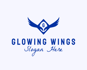 Wings Eagle Aviation Company logo design