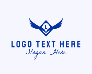 Company - Wings Eagle Aviation Company logo design