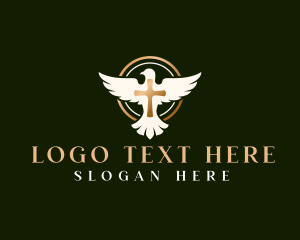 Holy - Holy Dove Cross logo design