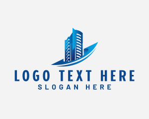 Skyscraper - Building City Real Estate logo design