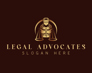 Justice Woman Lawyer logo design