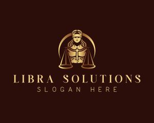 Justice Woman Lawyer logo design