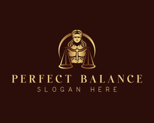 Justice Woman Lawyer logo design