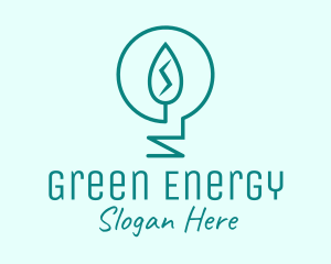 Sustainable Energy Lightbulb logo design