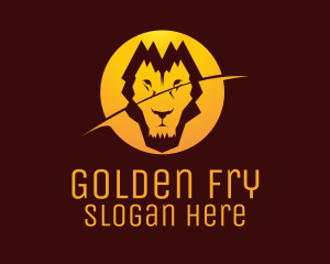 Zoo Golden Lion logo design