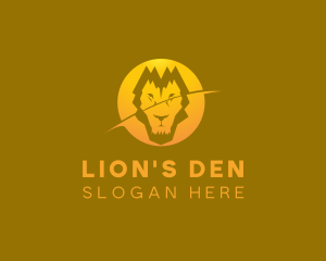 Zoo Golden Lion logo design