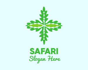 Green Organic Herb  Logo