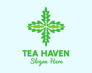 Green Organic Herb  logo design