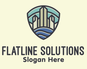 Flat - Skyline Harbor Crest logo design
