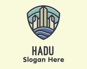 Travel - Skyline Harbor Crest logo design