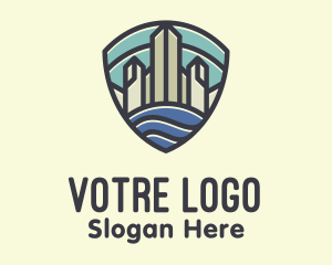 Sea - Skyline Harbor Crest logo design