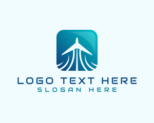 Airplane - Airplane Aviation Booking logo design