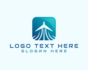 Travel - Airplane Aviation Booking logo design