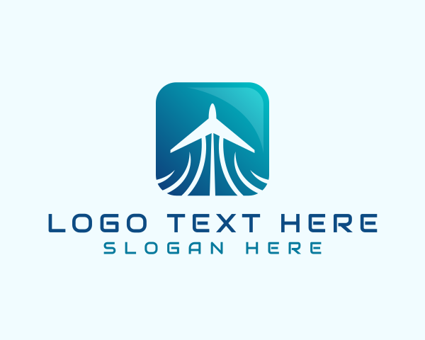 Booking - Airplane Aviation Booking logo design