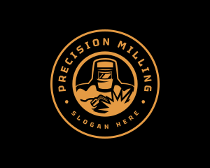Milling - Welding Fabrication Machinist logo design