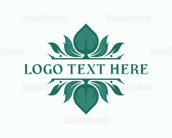 Botanical Organic Leaf Logo