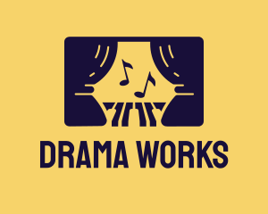Drama - Musical Theatre Stage logo design