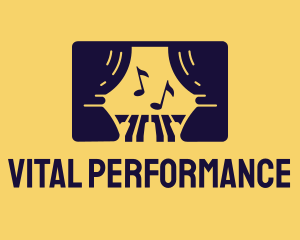 Performance - Musical Theatre Stage logo design