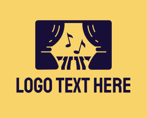 Music - Musical Theatre Stage logo design