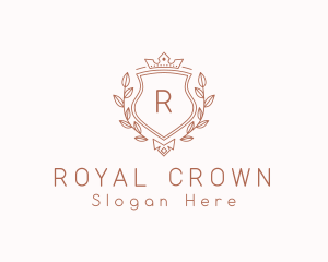 Crown Monarch Shield logo design