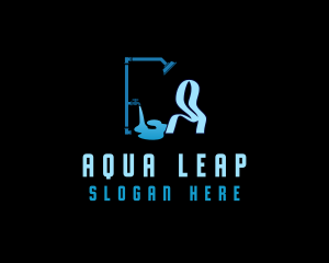 Faucet Shower Plumbing Maintenance  logo design