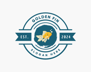 Goldfish - Underwater Aquatic Fish logo design