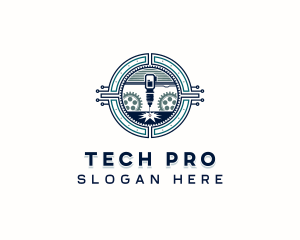 Technician - Mechanical Laser Technician logo design