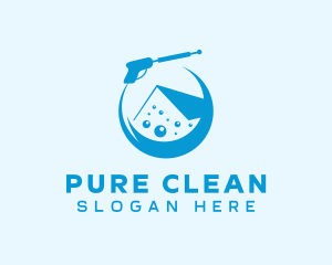 Pressure Washing House logo design