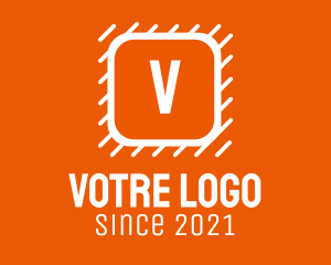 White Construction Letter logo design