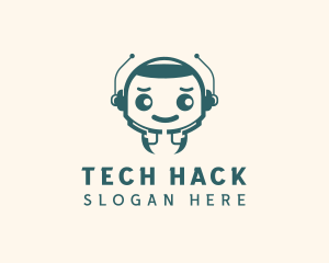 Tech Support Robot  logo design