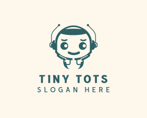 Toddler - Tech Support Robot logo design