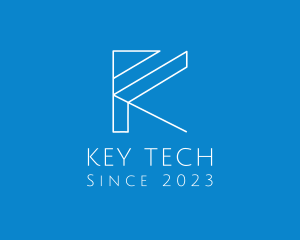 Modern Tech Letter K logo design