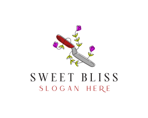 Baking Spatula Knife logo design