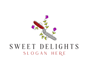 Baking Spatula Knife logo design