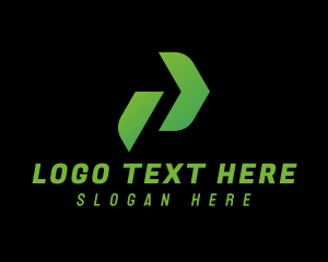 Logistic Service - Logistics Arrow Letter P logo design