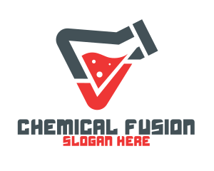 Chemistry - Chemistry Lab Flask logo design