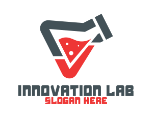 Lab - Chemistry Lab Flask logo design
